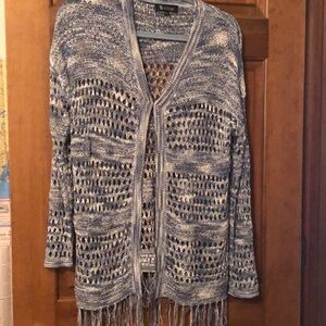 SISTERS Crochet Cardigan with Fringe Retro